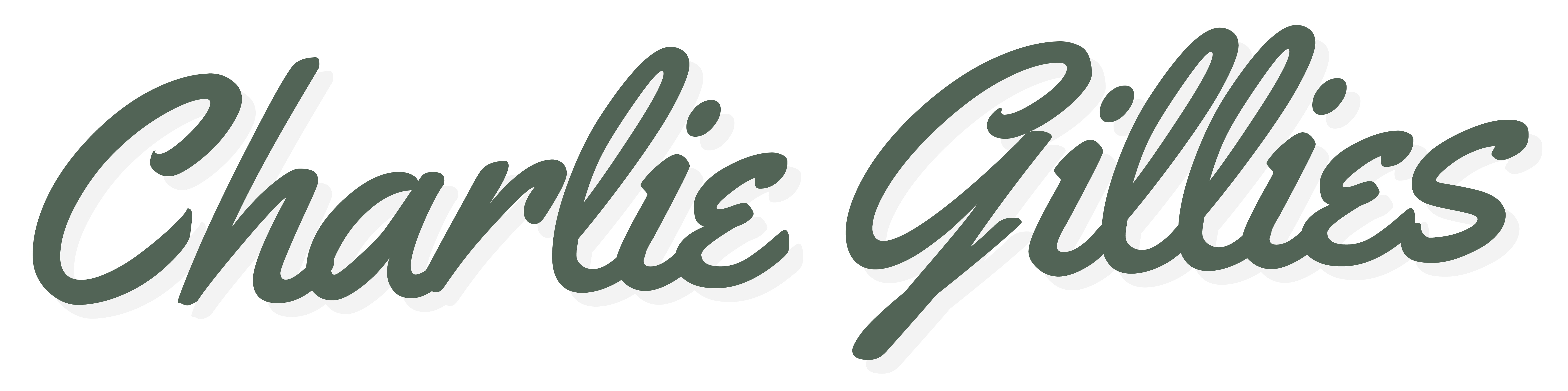 Charlie Gillies signature